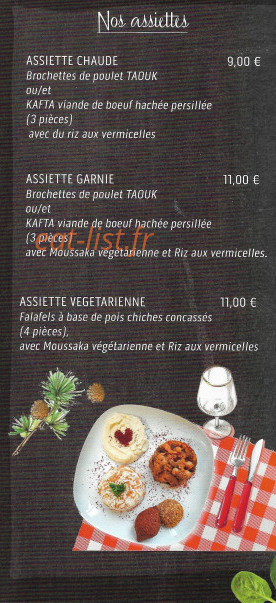 Cannelle et Cumin — carte page 3