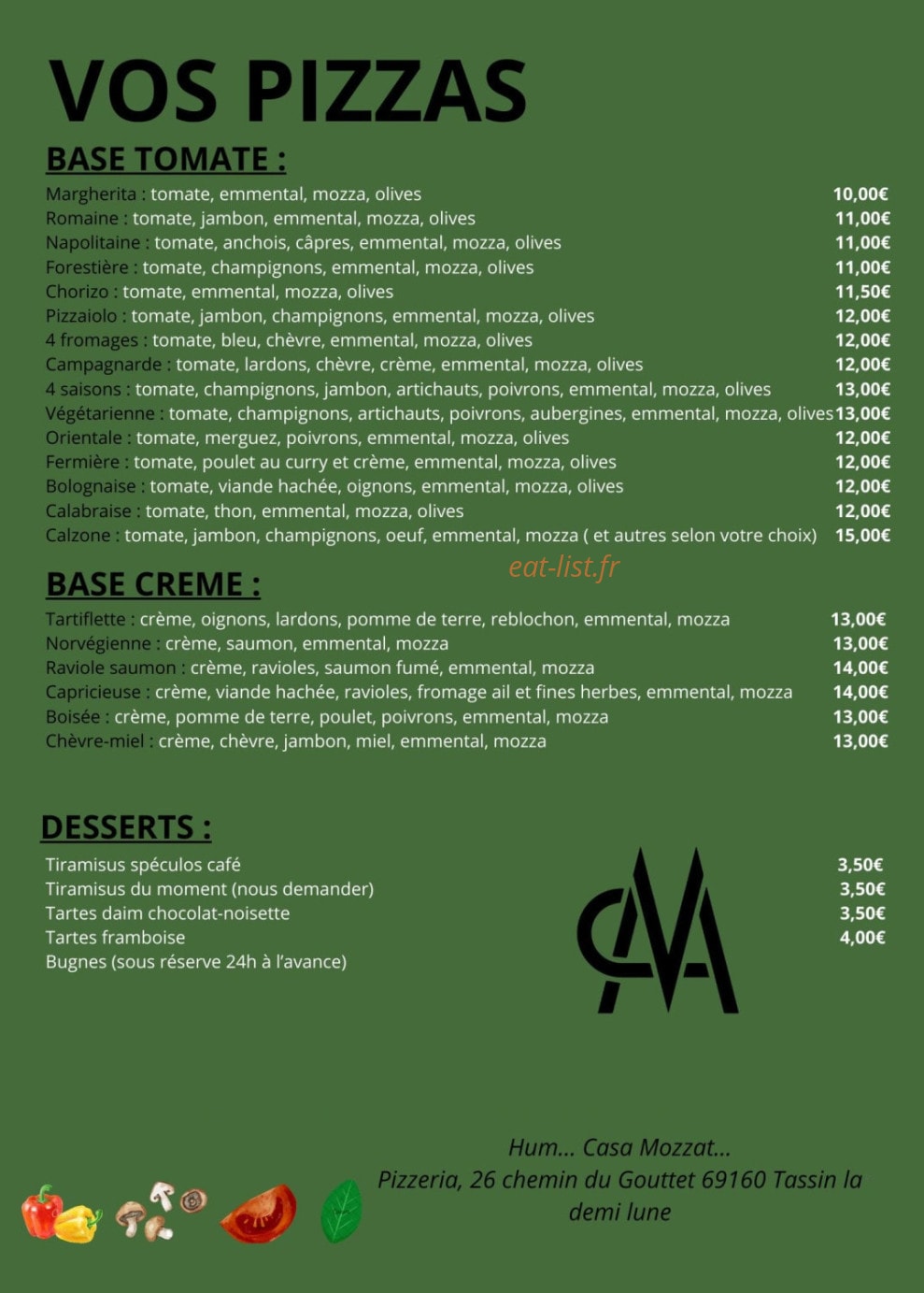 Casa Mozzat — carte page 1