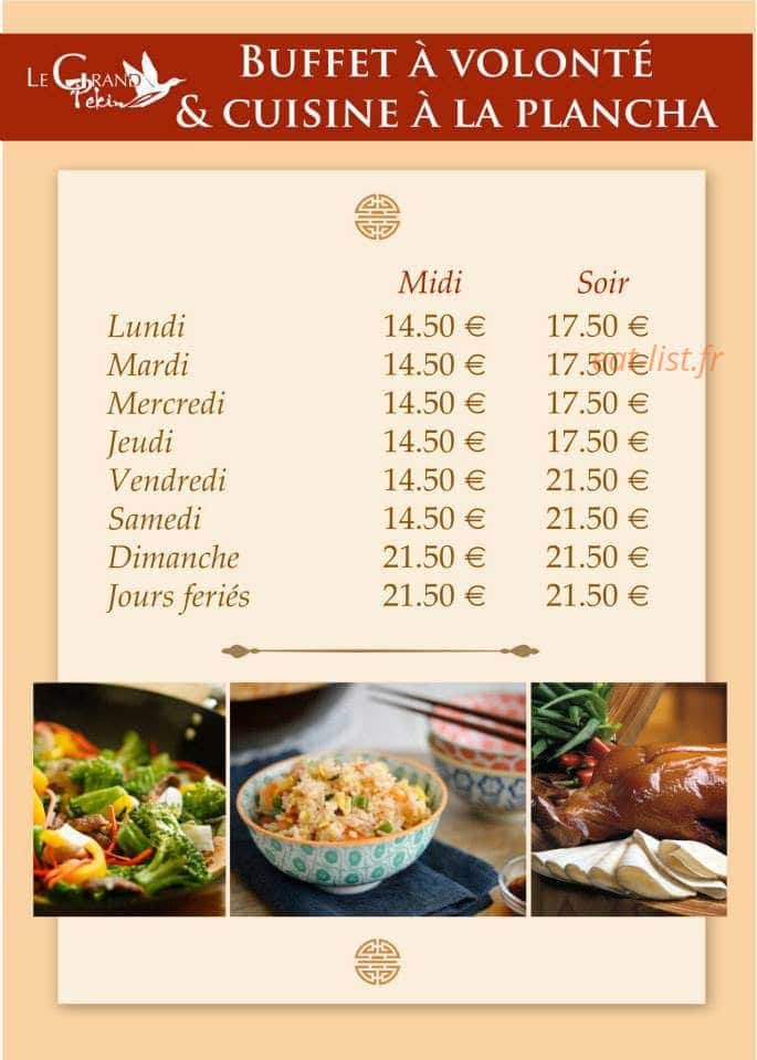 Le Grand Pékin — carte page 7