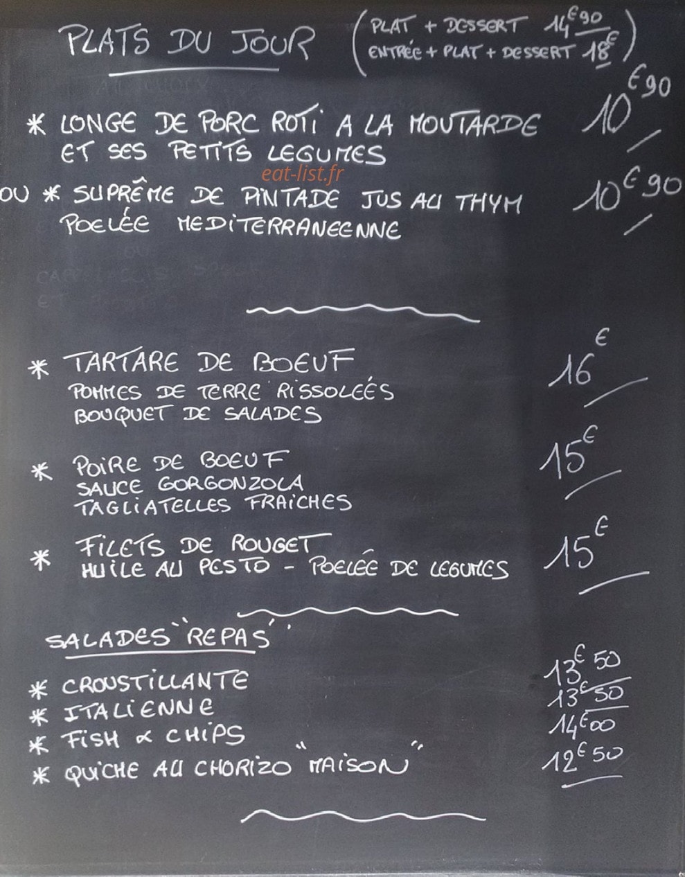 Le Patio — carte page 1
