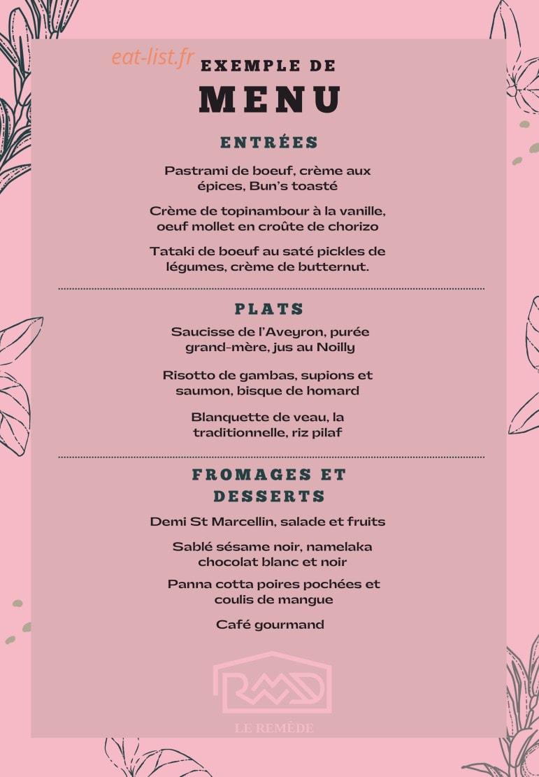 Le Remède — carte page 2