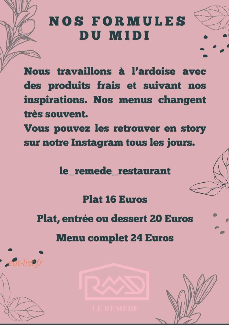 Le Remède — carte page 1