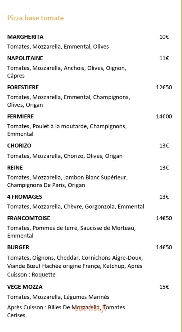 Sauze & Co — carte page 1
