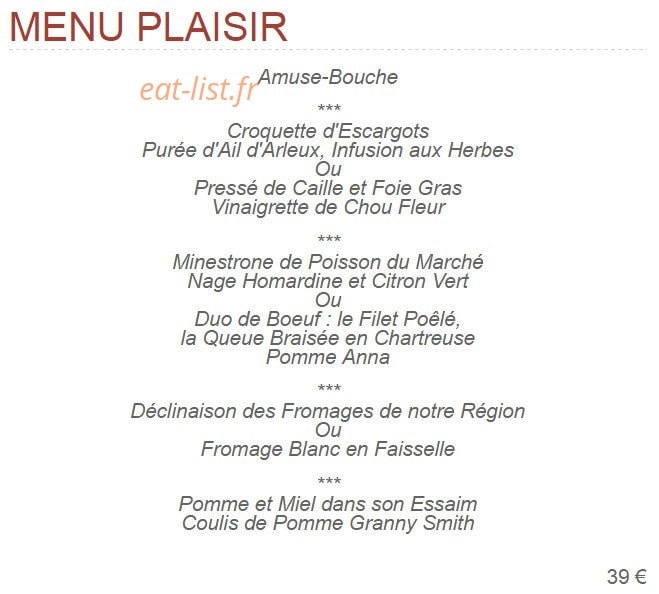 Le Tilia — carte page 2