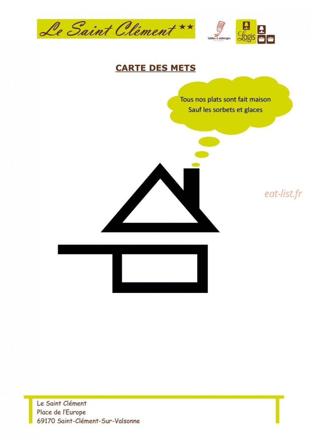 Le Saint Clément — carte page 1