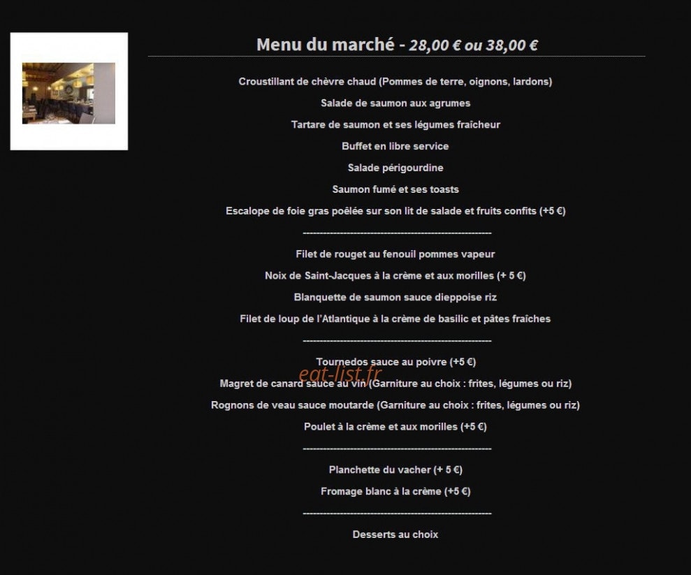 Hotel Restaurant Michel Burnichon — carte page 2