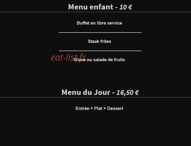 Hotel Restaurant Michel Burnichon — carte page 3