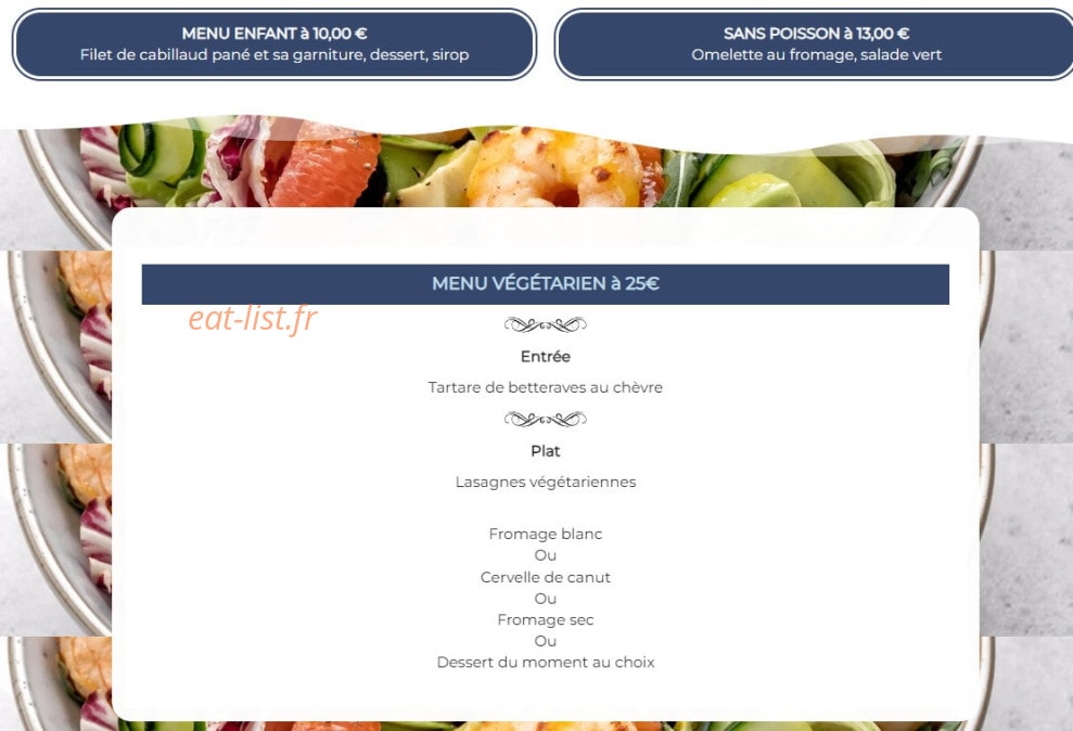 Le bar à thon — carte page 4