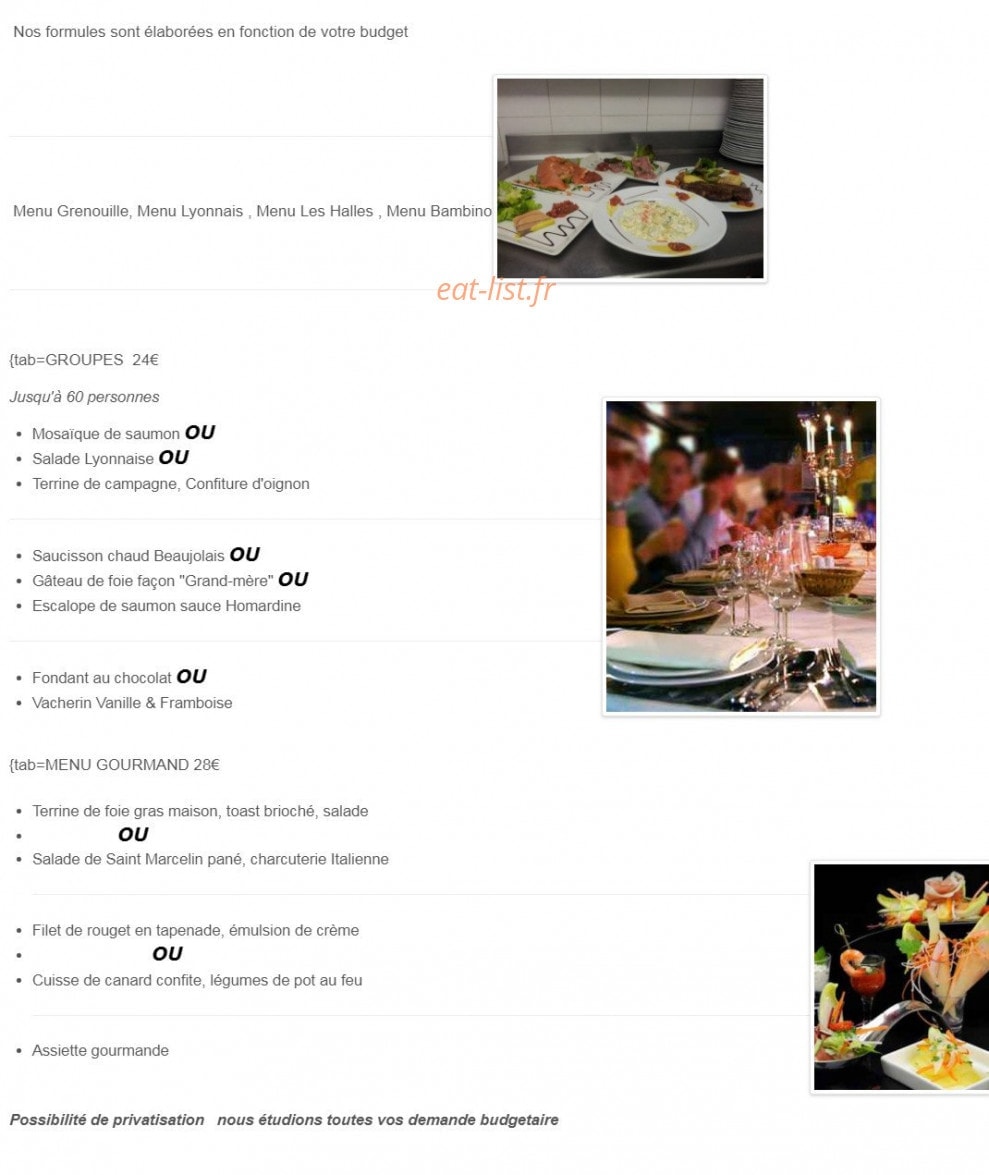 Les Halles Accueil — carte page 4