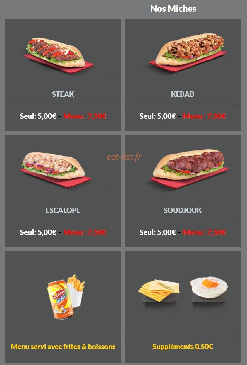 Megafood — carte page 3