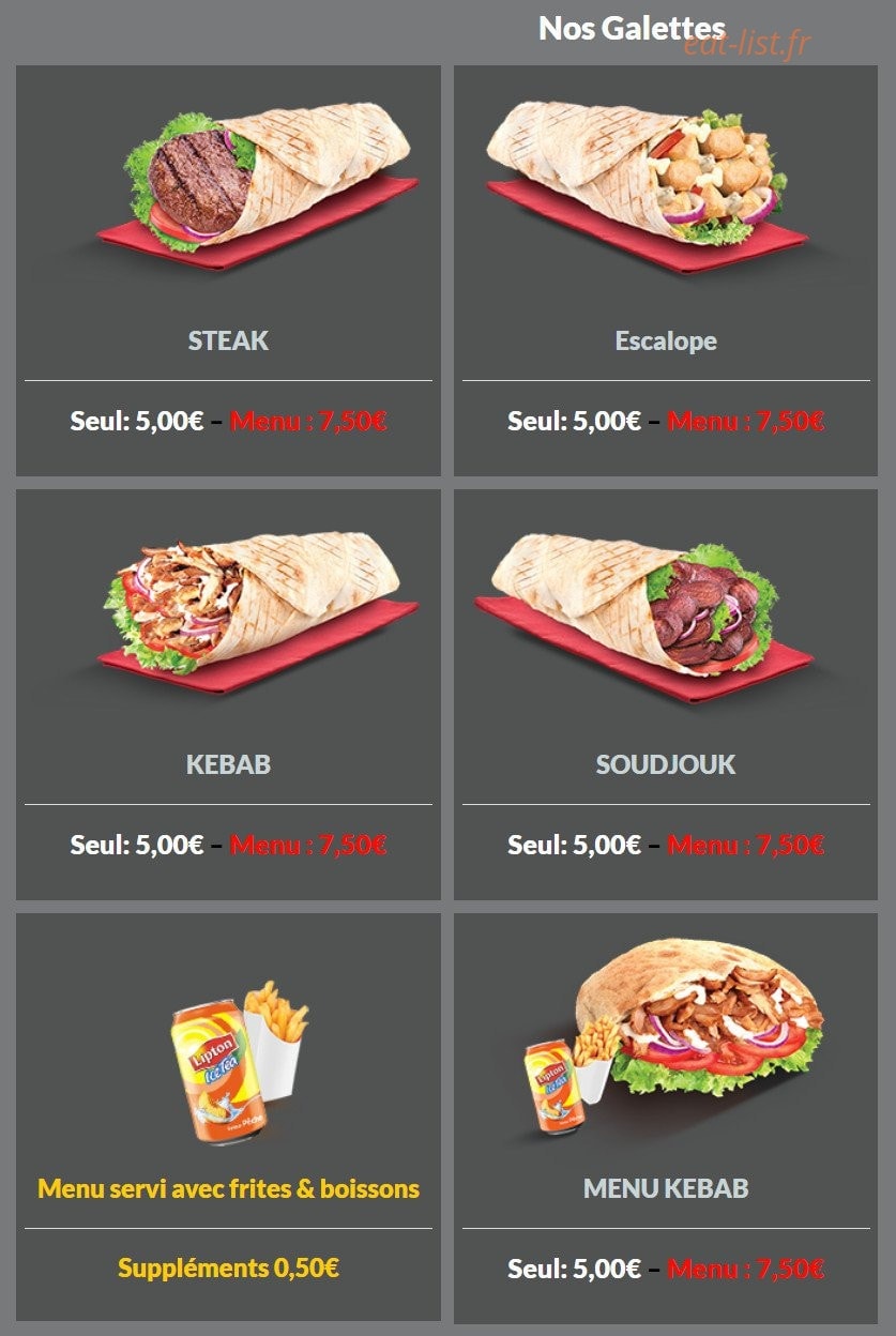 Megafood — carte page 6