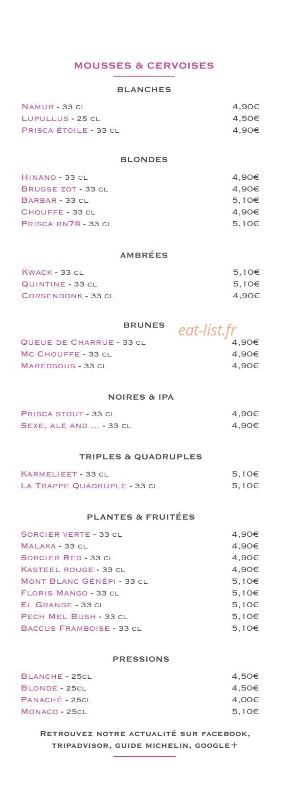 The Popote — carte page 2