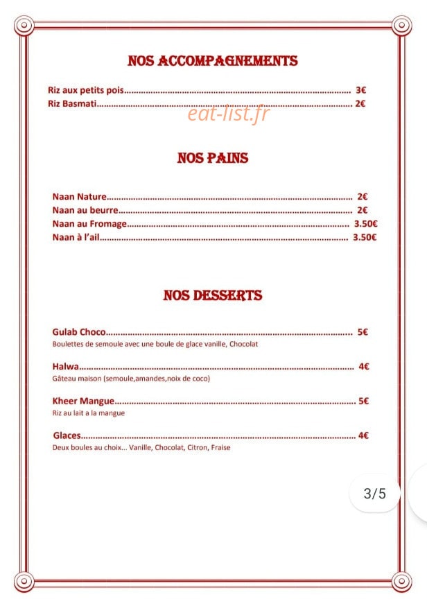 Tikka — carte page 3