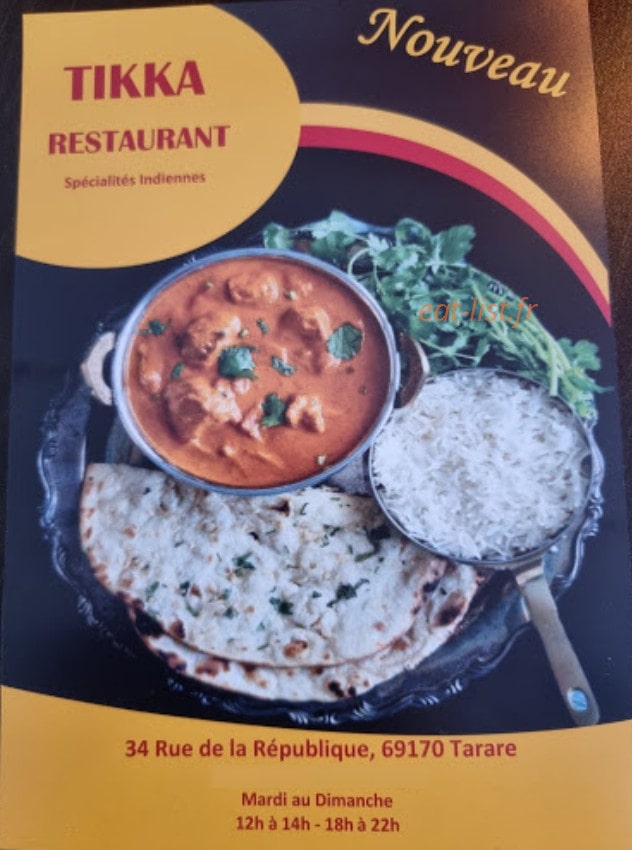 Tikka — carte page 1