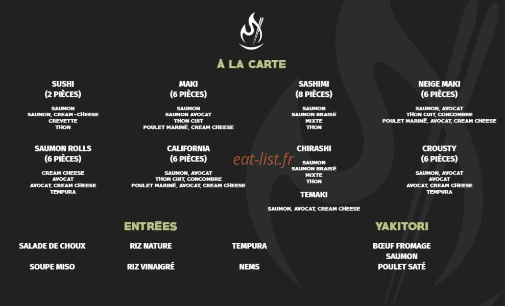 Asian House — carte page 6