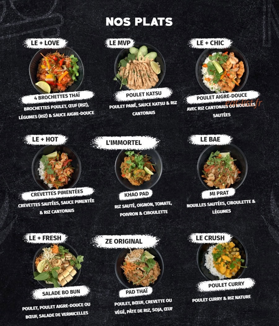 Asian House — carte page 1
