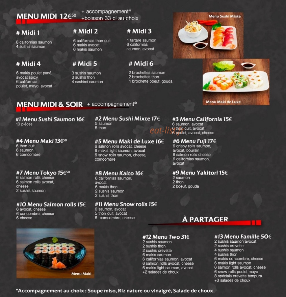 MH Sushi — carte page 2