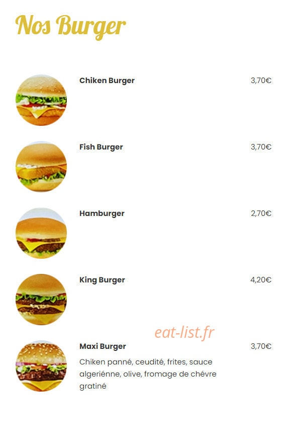 Royal Tacos — carte page 2