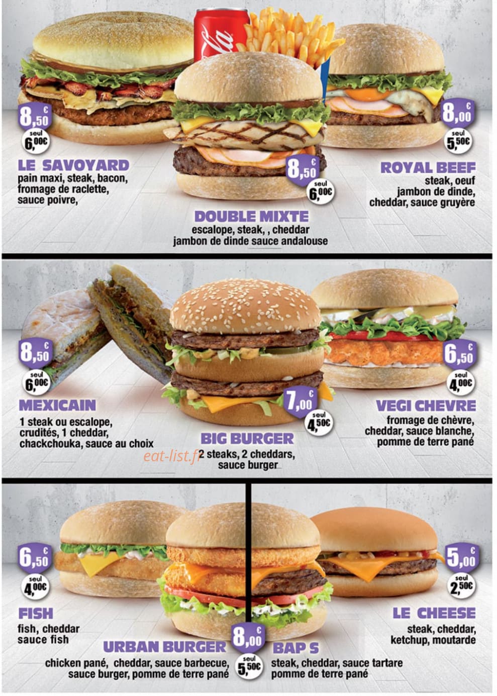 Urban Cook — carte page 4