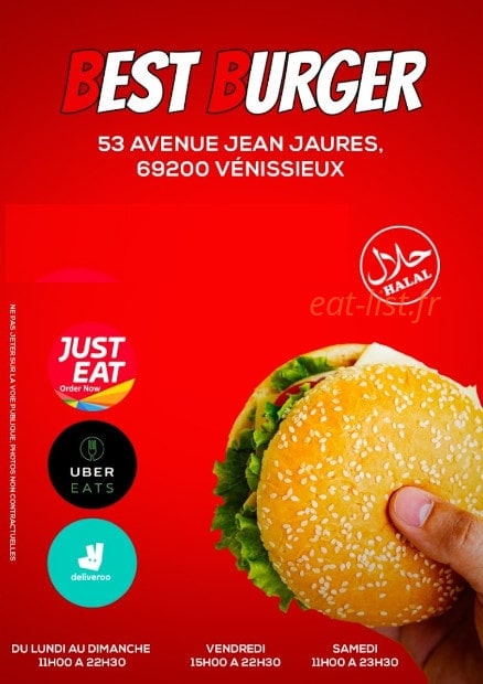 Best Burger — carte page 1