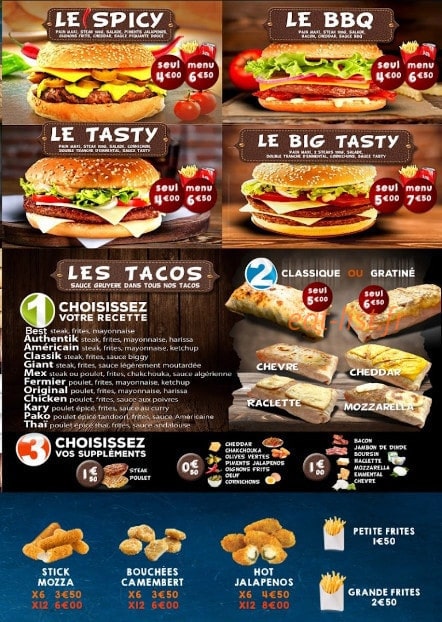 Best Burger — carte page 3