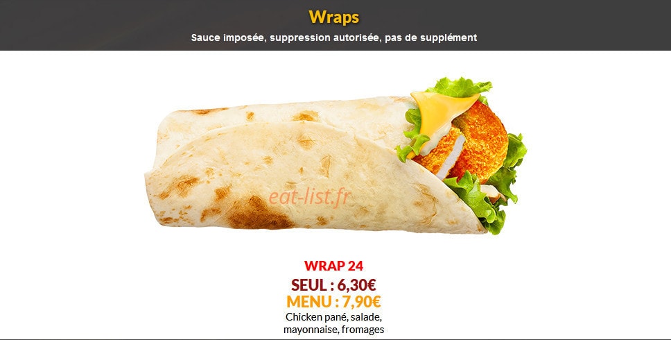 Burger 24 — carte page 5