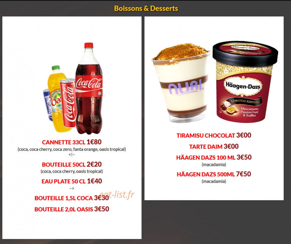 Burger 24 — carte page 7