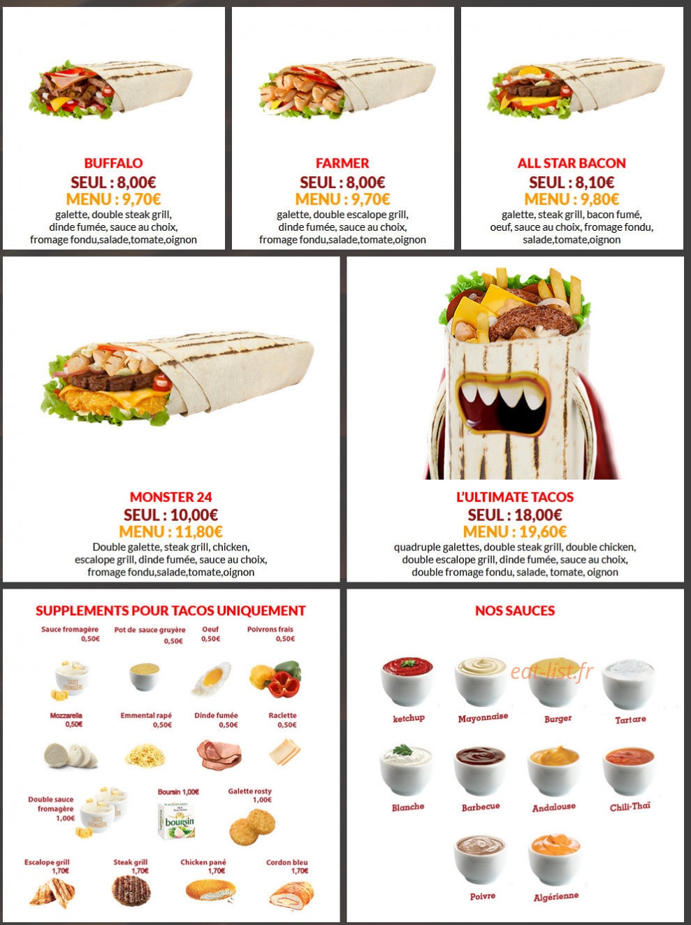 Burger 24 — carte page 4