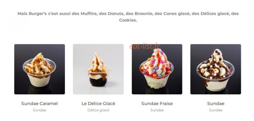 Burger's — carte page 3