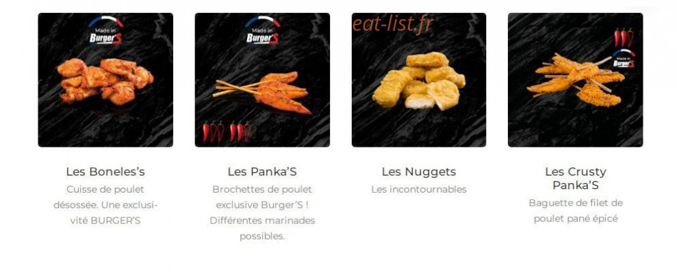 Burger's — carte page 2