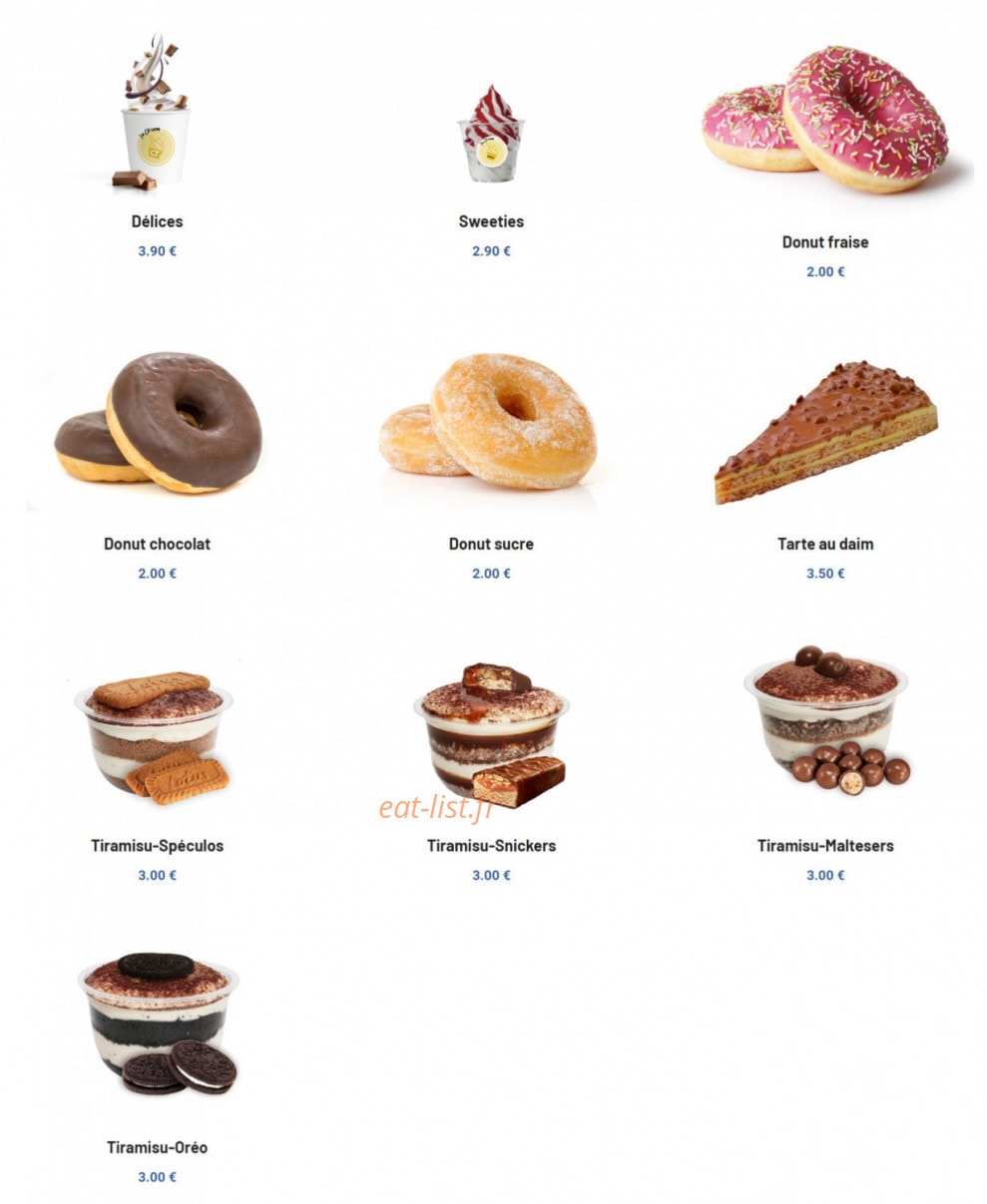 Chamas Burger — carte page 7