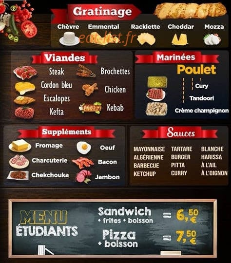 Chick’n Burger — carte page 3