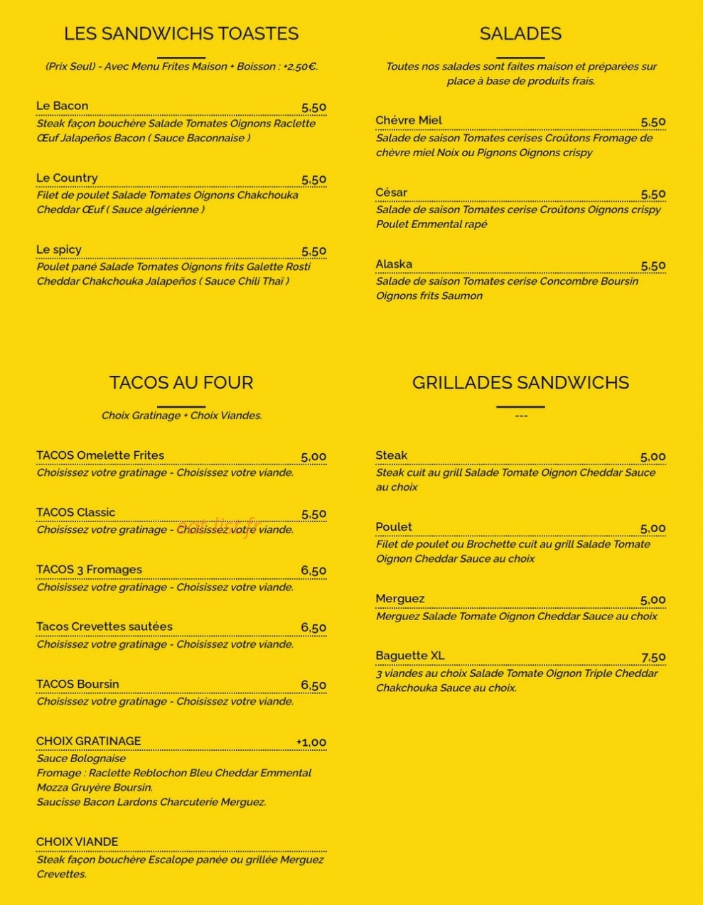 Krusty Burger — carte page 2