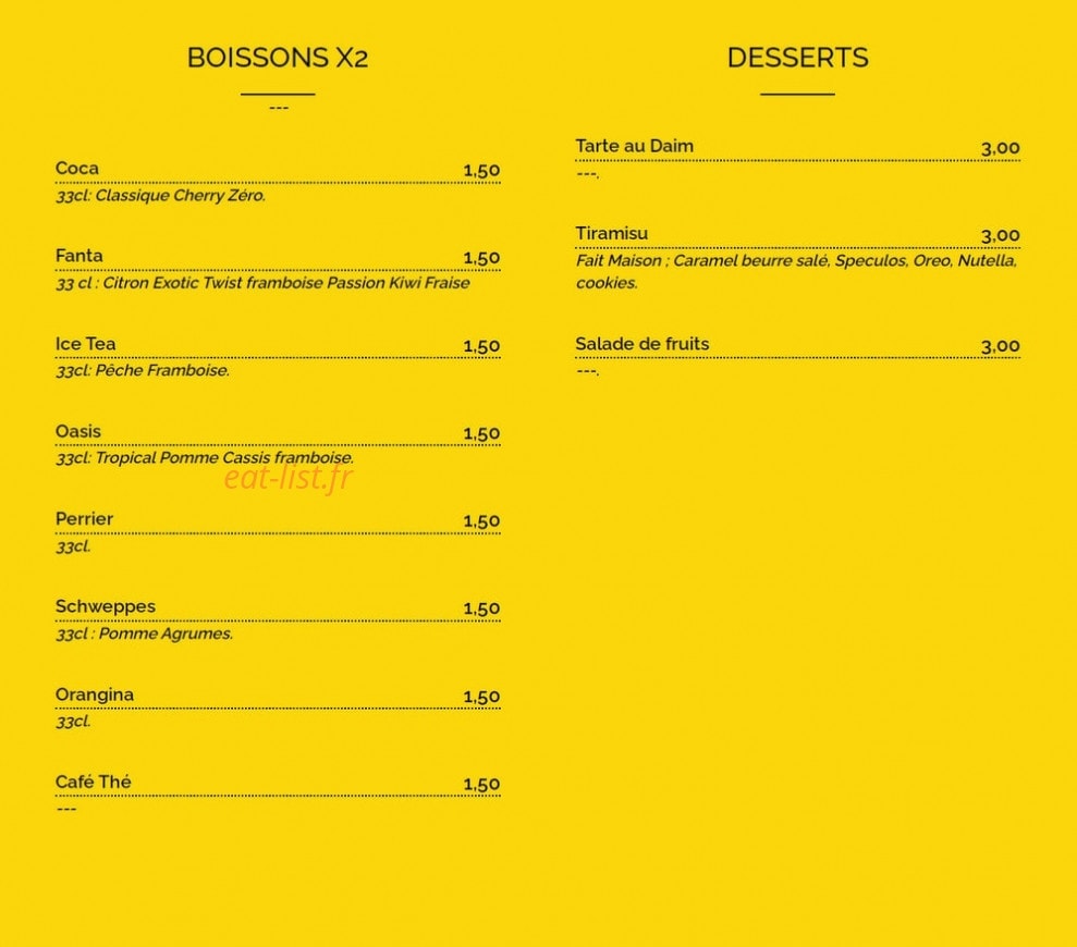 Krusty Burger — carte page 4