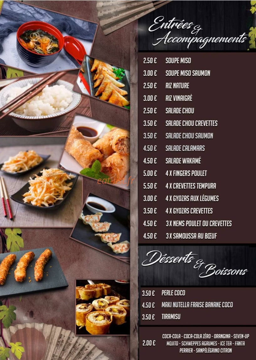 KymSushi — carte page 1