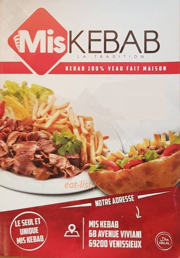 Mis Kebab — carte page 1