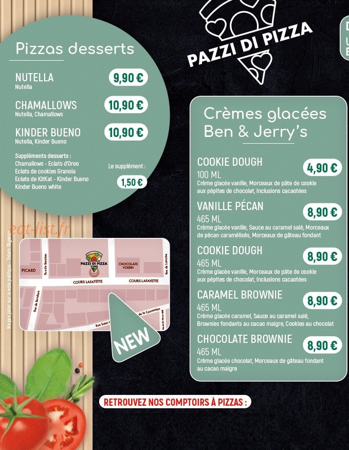 Pazzi Di Pizza — carte page 3