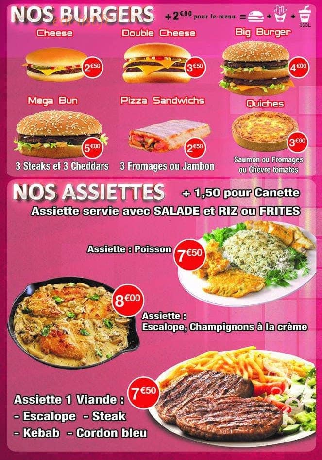 Régal Food — carte page 3