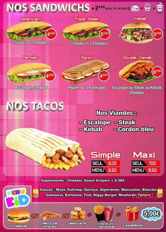 Régal Food — carte page 4