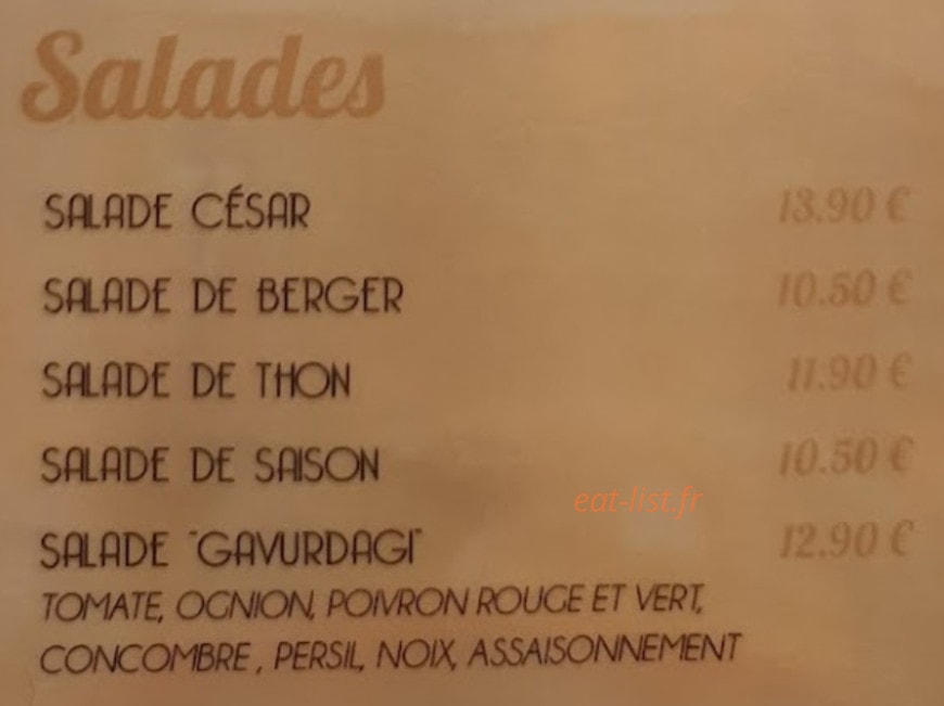 Restaurant Sofram Grill — carte page 3