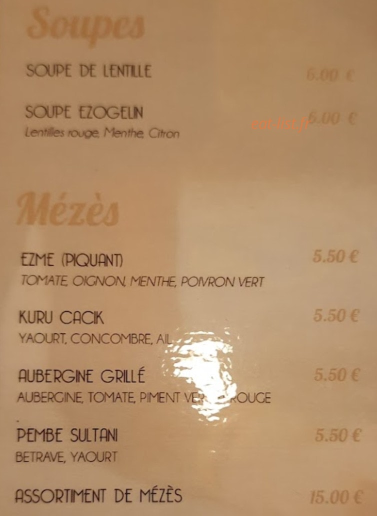 Restaurant Sofram Grill — carte page 2