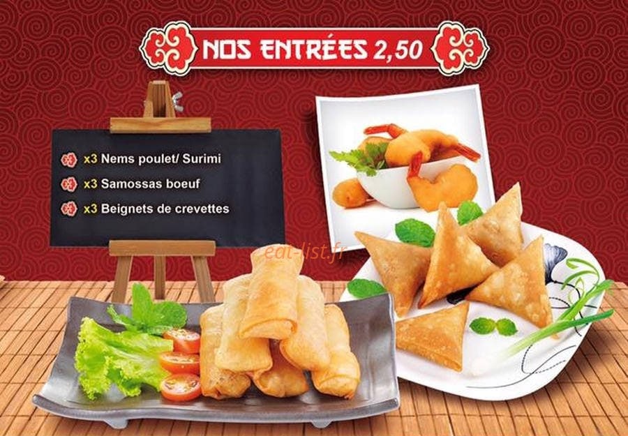 Saveurs d'Asie — carte page 2