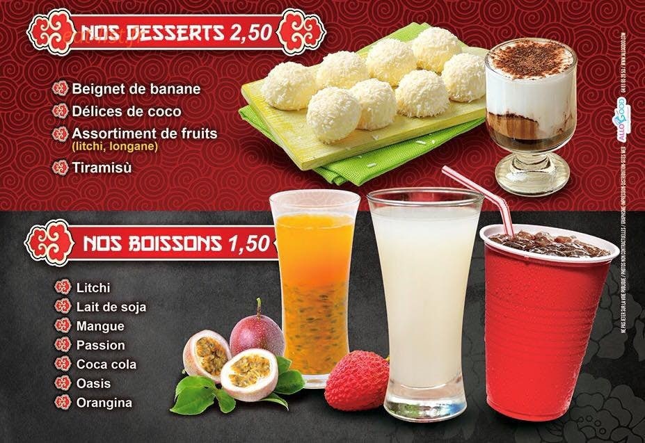 Saveurs d'Asie — carte page 4