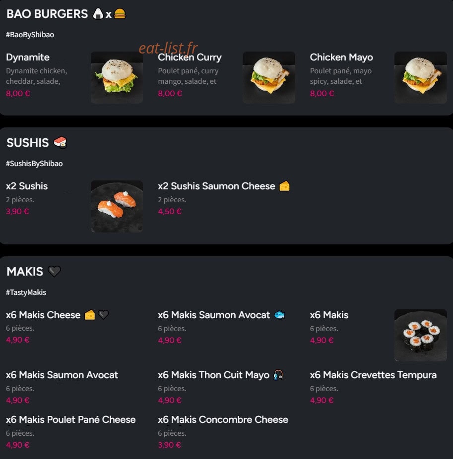 Shibao — carte page 2
