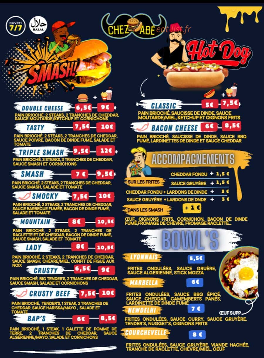 Smach Chez Abé — carte page 2