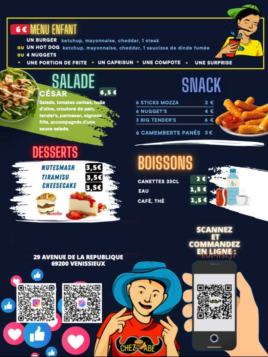 Smach Chez Abé — carte page 3
