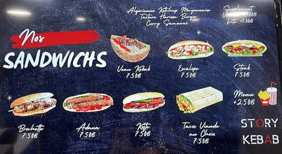 Story kebab — carte page 1