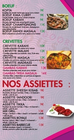 Tandoori house — carte page 3