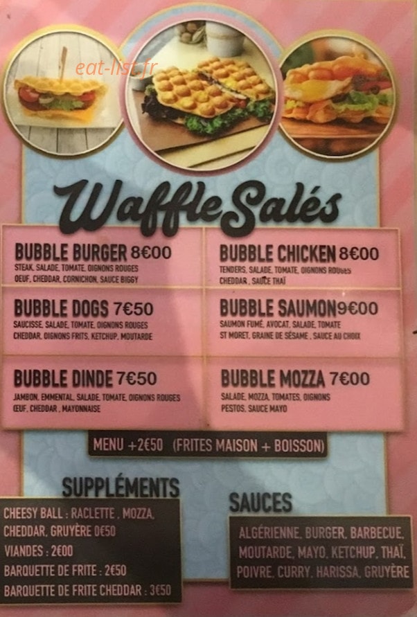 Waffle Day’s — carte page 3