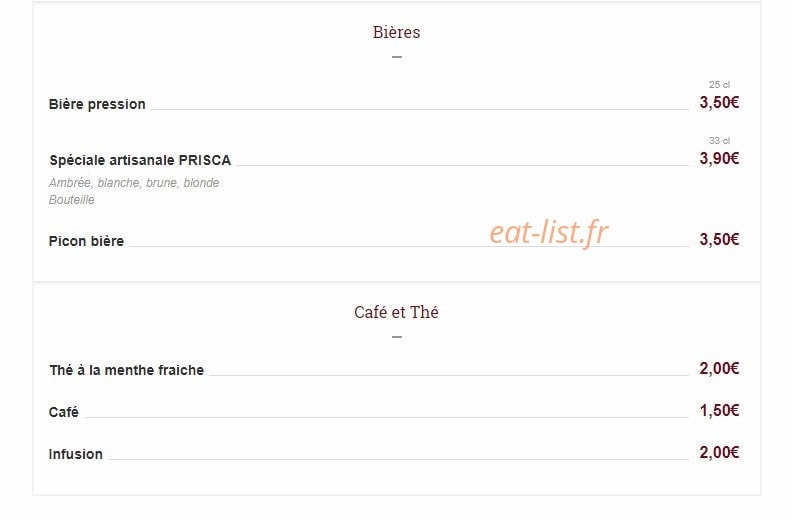 Le Chem’s — carte page 6
